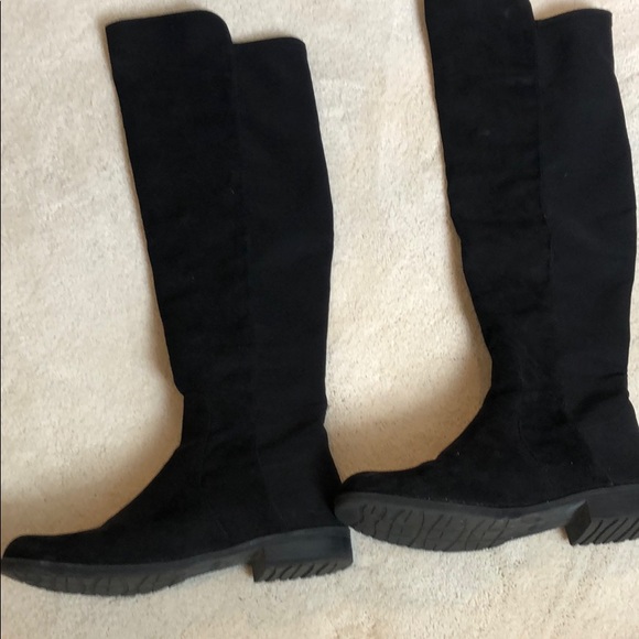 unisa black fabric boots